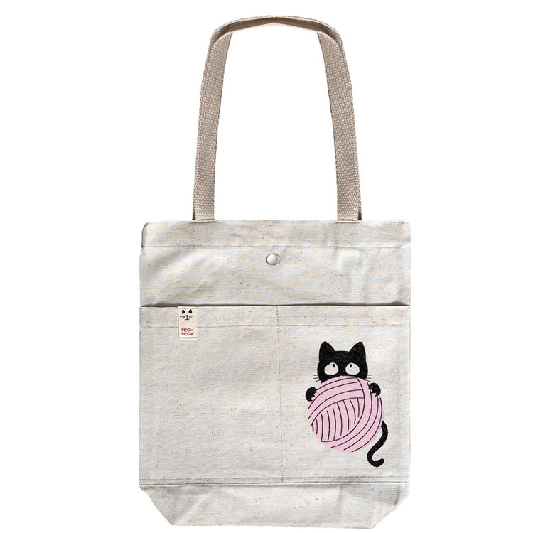 کیف جین توت بگ جین جوی مدل گربه بازیگوش (دو جیب)