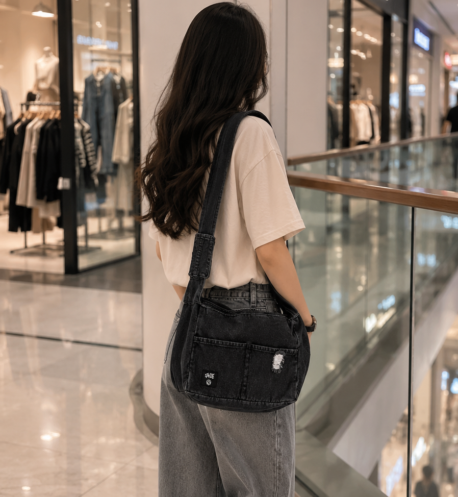کیف رودوشی جین زنانه
